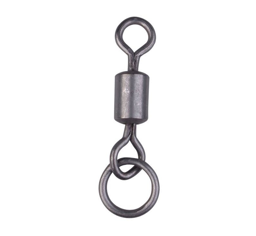 Black Ring Swivel (size 8) (8stuks)