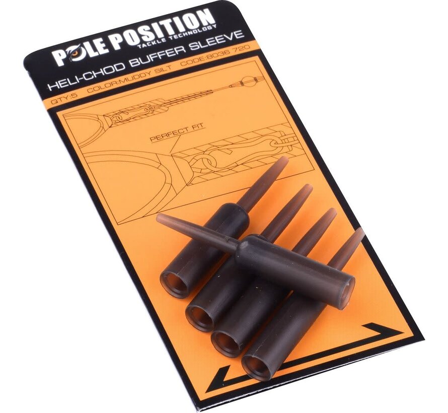 Heli-Chod Buffer Sleeve Muddy Silt  (5stuks)