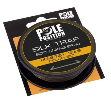 POLE POSITION Silk Trap Sinking Braid Silt (20m)