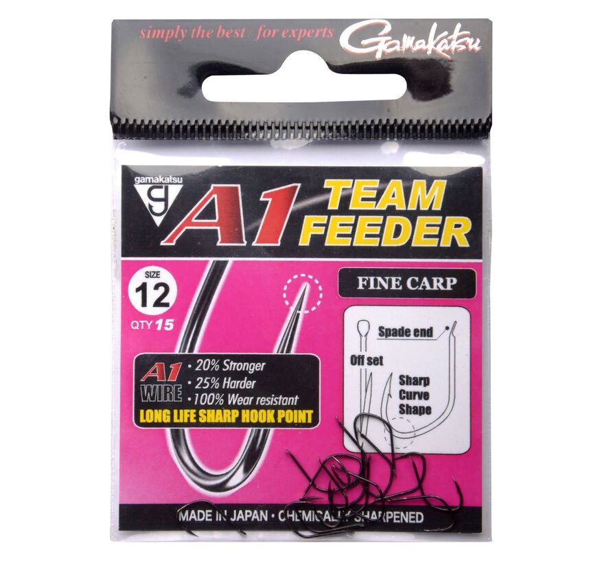 A1 Team Feeder Hooks Fine Carp (15stuks)