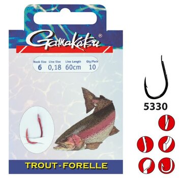 GAMAKATSU Booklet Trout 5330R 60cm (10stuks)
