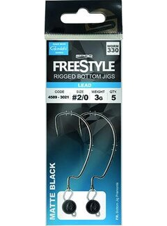SPRO FREESTYLE Rigged Bottom Jig Black (2stuks)