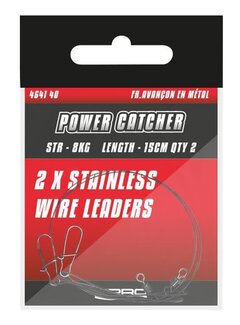 POWER CATCHER Stalen Snoek Onderlijn (2stuks)