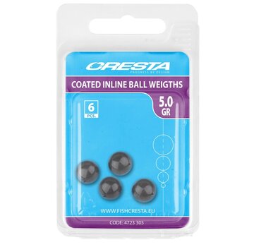 CRESTA Coated Inline Ball Weight (6stuks)
