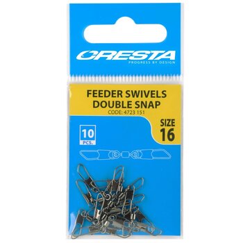 CRESTA Feeder Swivels Double Snap (10stuks)