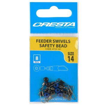 CRESTA Feeder Swivels Safety Bead (8stuks)