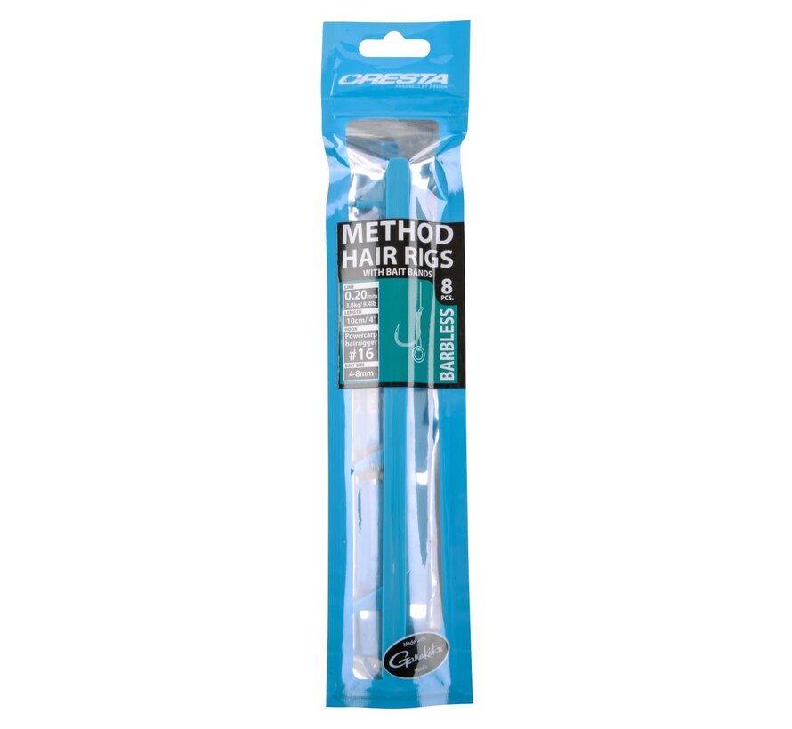 Method Rigs + Band Barbless 10cm (8stuks)