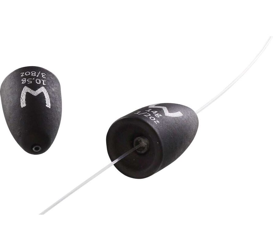 Add-It Tungsten Bullet Weights Matte Black