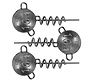 Corkscrew Round Jig Heads (3stuks)