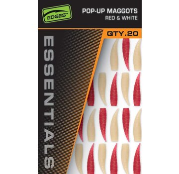FOX Pop Up Maggots Red & White (20stuks)