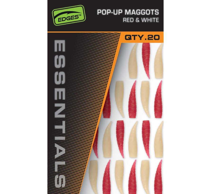Pop Up Maggots Red & White (20stuks)