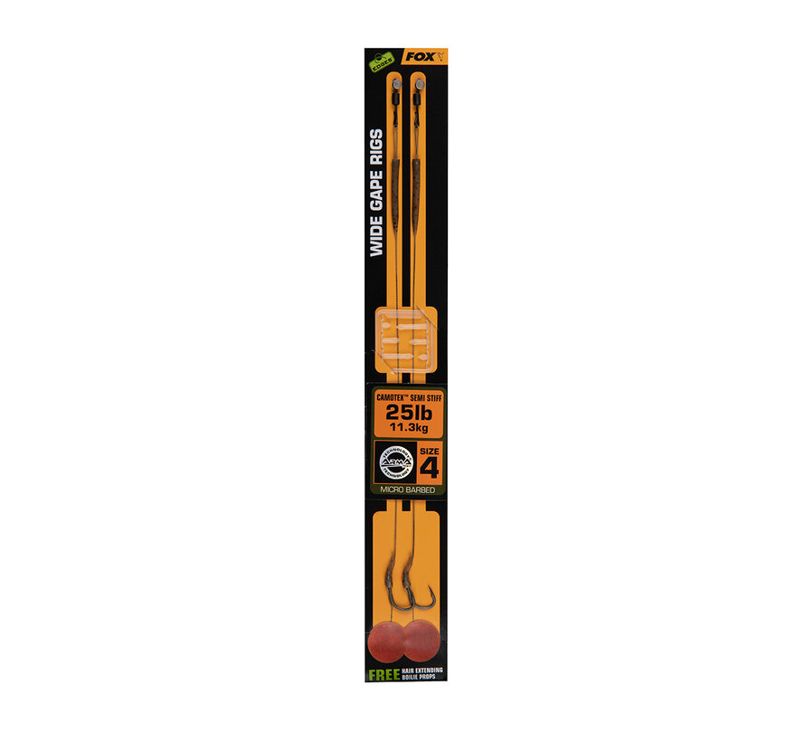 Wide Gape Camotex Semi Stiff (2stuks)