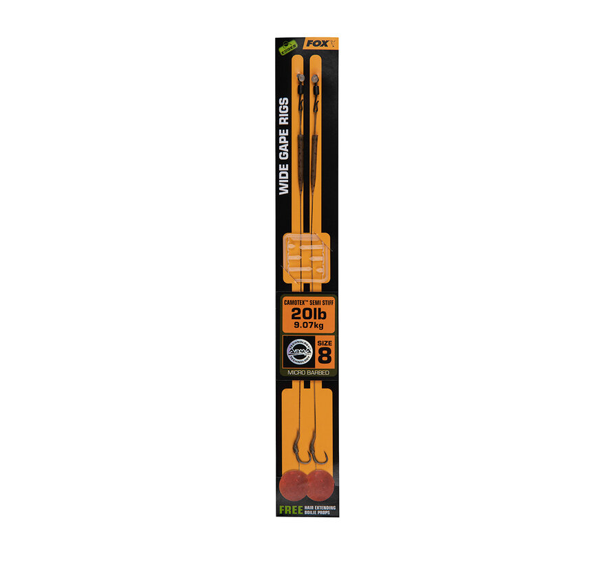 Wide Gape Camotex Semi Stiff (2stuks)