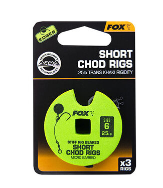 FOX FOX Short Chod Rig Barbed 25lb
