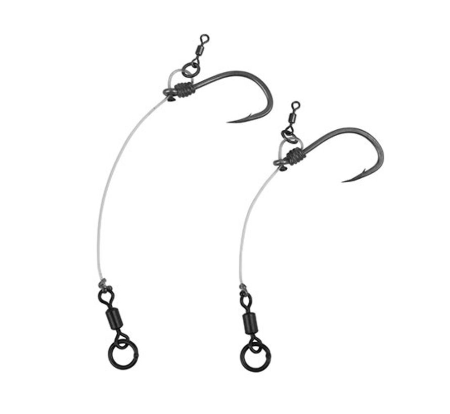 Short Chod Rig Barbed 25Lb (3stuks)