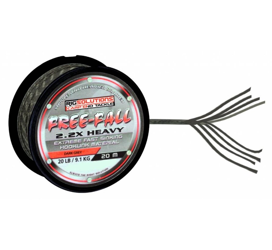 Freefall Hooklink Material Grey- 20M