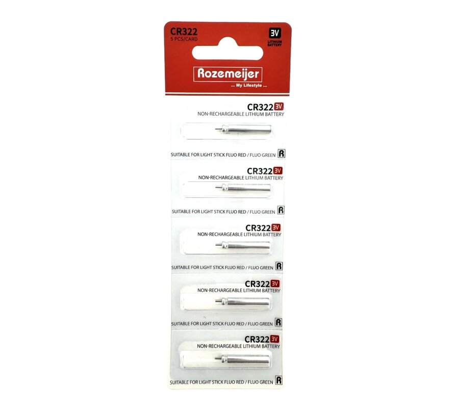Lithium Battery Pack 5stuks Cr322 (Niet Oplaadbaar)