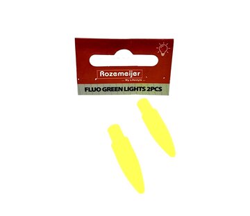 ROZEMEIJER Fluo Green Lights For Pike And Dart Float With Light (2stuks)