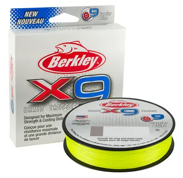 BERKLEY X9 Fluro Green (150m)