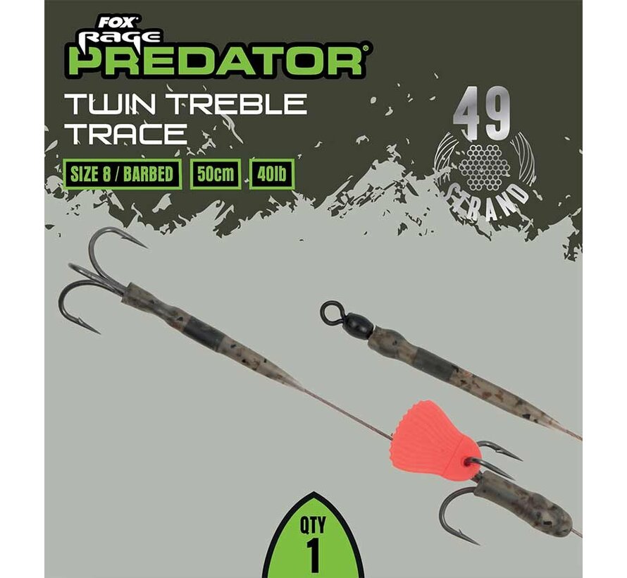 Doodaas Onderlijn 2 Dreggen (50cm)