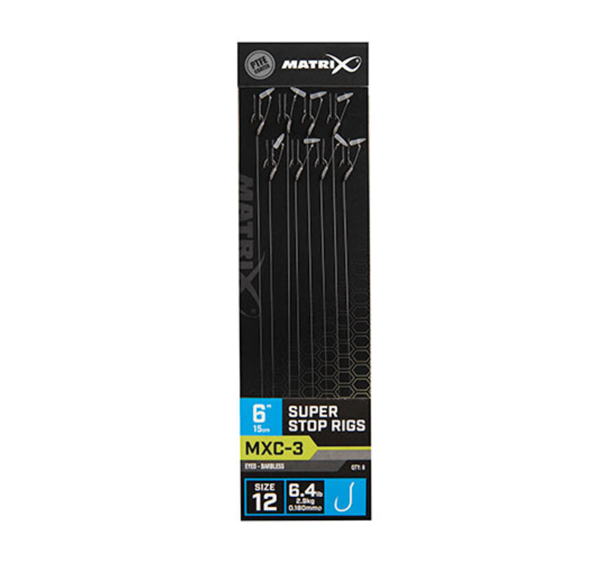 MXC-3 Super Stop Rigs Barbless 15cm (8stuks)