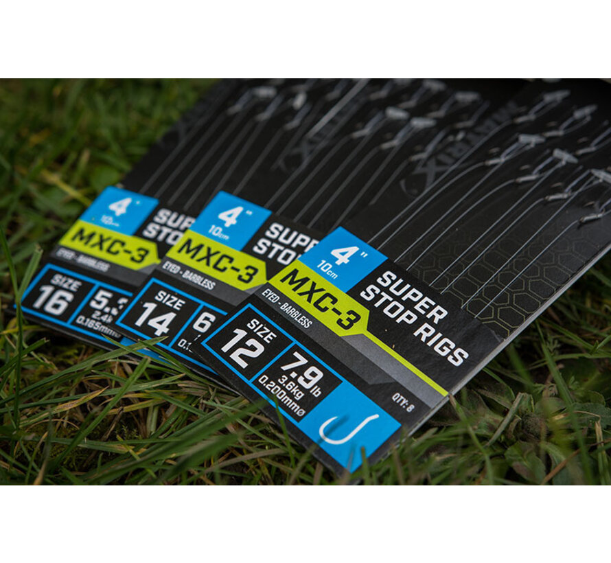MXC-3 Super Stop Rigs Barbless 10cm (8stuks)