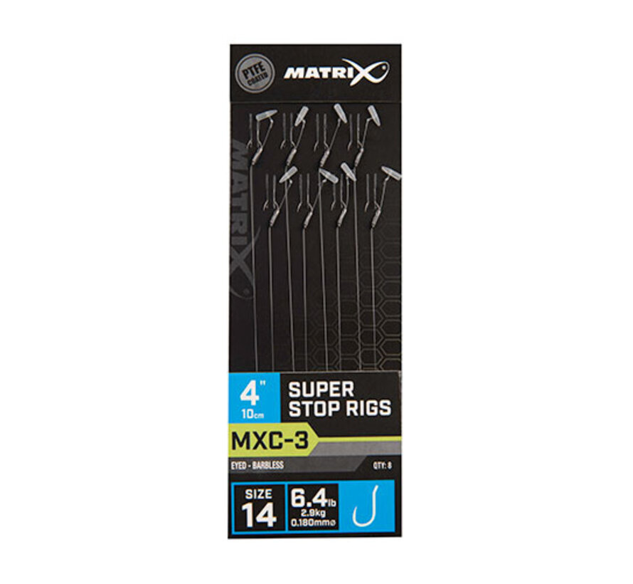 MXC-3 Super Stop Rigs Barbless 10cm (8stuks)
