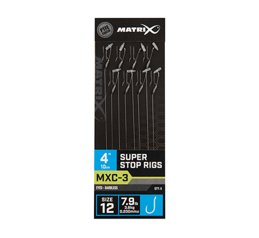 MXC-3 Super Stop Rigs Barbless 10cm (8stuks)