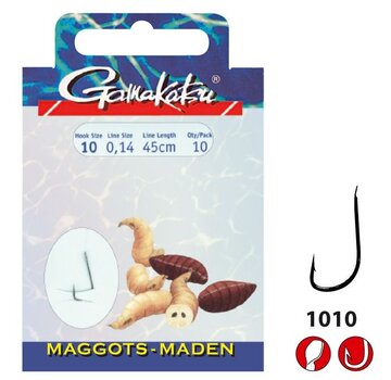 GAMAKATSU MAGGOT LS-1010 60cm (10stuks)