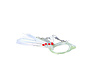 Makreel onderlijn 5 haken White Glitter