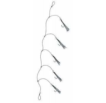 ALBATROS HENGELSPORT Makreel onderlijn 5 haken Mixed Glitter