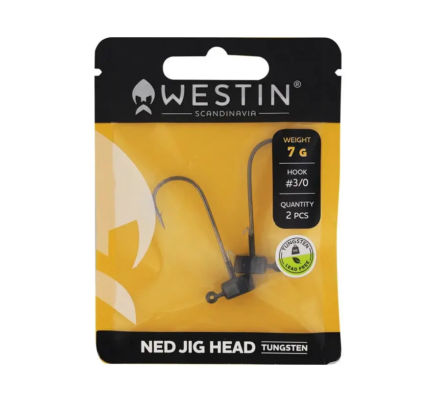 WESTIN Ned Jig Head Tungsten (2stuks)