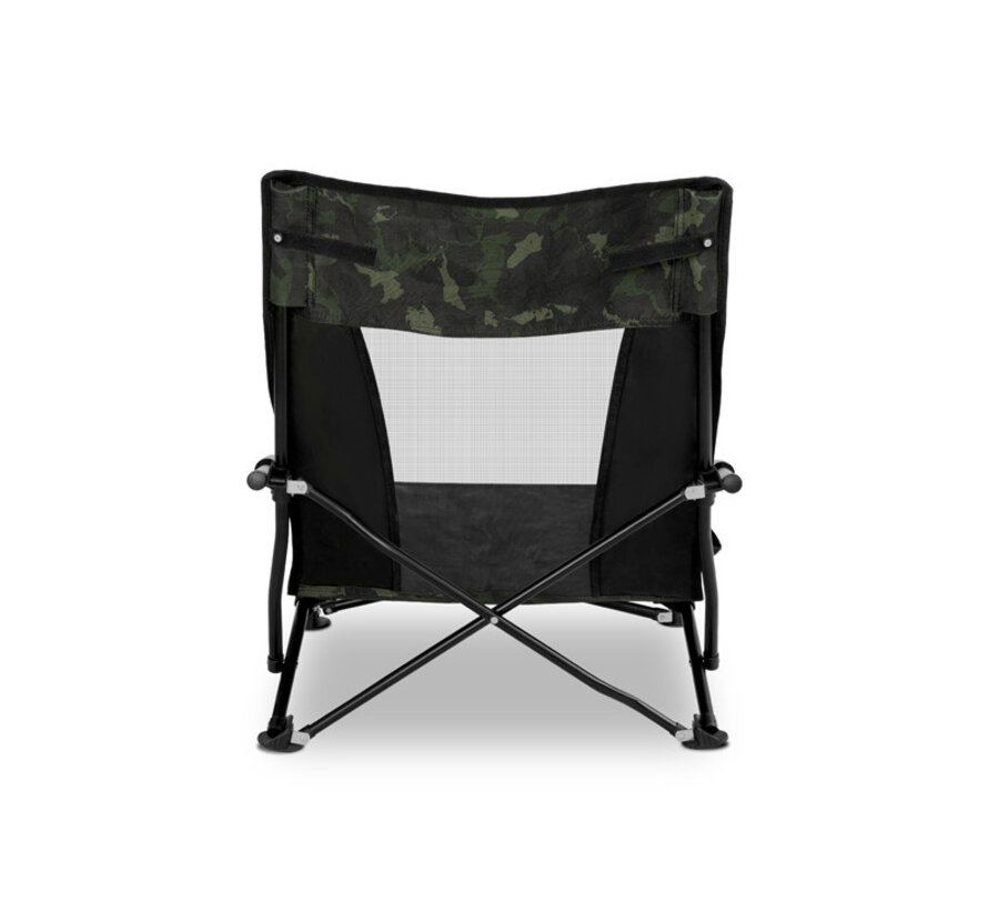 Lage Inklapbare Stoel Met Bekerhouder