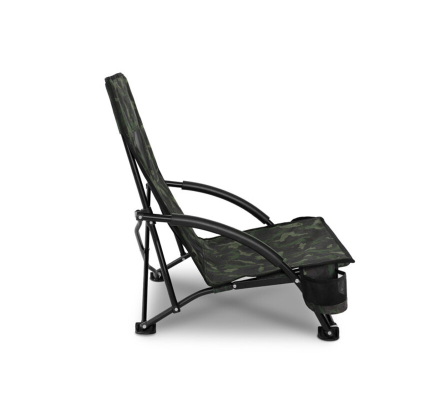 Lage Inklapbare Stoel Met Bekerhouder