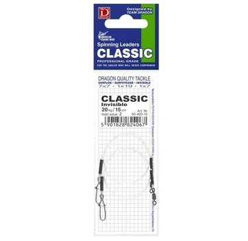 DRAGON Fluorocarbon Baars & Snoekbaars Onderlijn (2stuks)