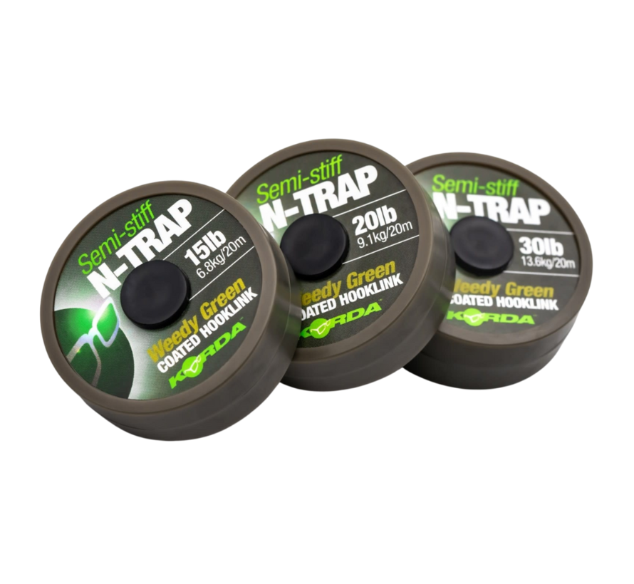 N-Trap Semi Stiff Weedy Green (20m)