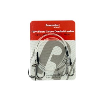ROZEMEIJER Fluoro Carbon Doodaas Onderlijn Dreg (60cm) (2stuks)