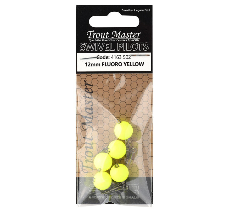 Swivel Snap Pilot 12mm Yellow