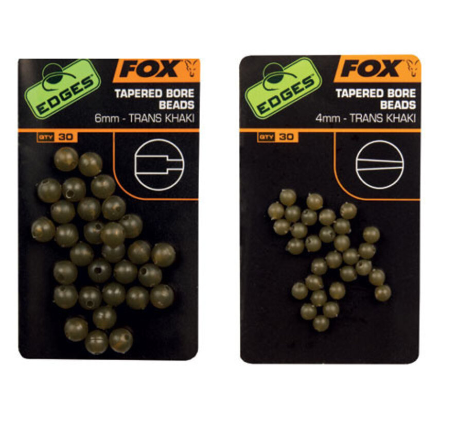 Tapered Bore Beads (30stuks)