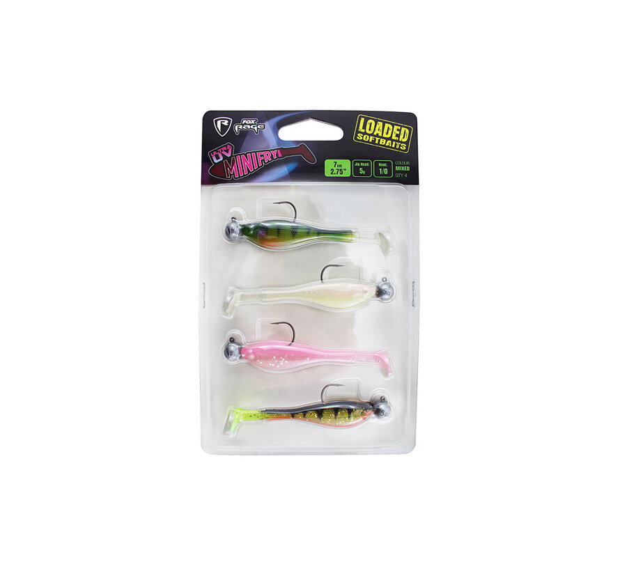 Ultra UV Mini Fry Loaded Lure Pack (7cm) (5gr) (4stuks)