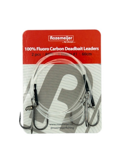 ROZEMEIJER Fluoro Carbon Doodaas Onderlijn Dreg (60cm) (2stuks)