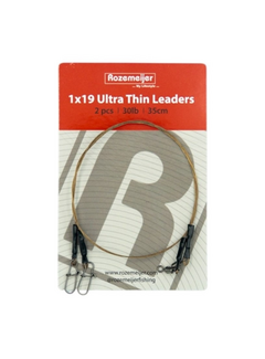 ROZEMEIJER 1x19 Super Dunne Stalen Onderlijn (35cm) (2stuks)