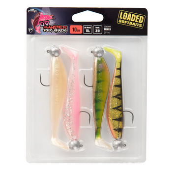 FOX RAGE Ultra UV Zander Pro Shad Loaded Lure Pack