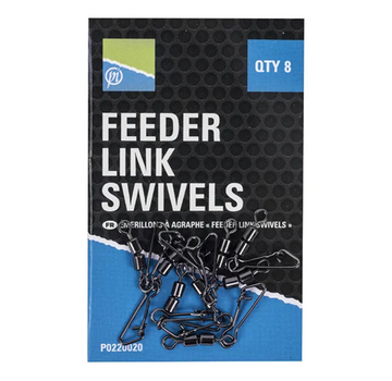 PRESTON Feeder Link Swivels (8stuks)