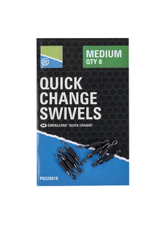 PRESTON Quick Change Swivels (8stuks)