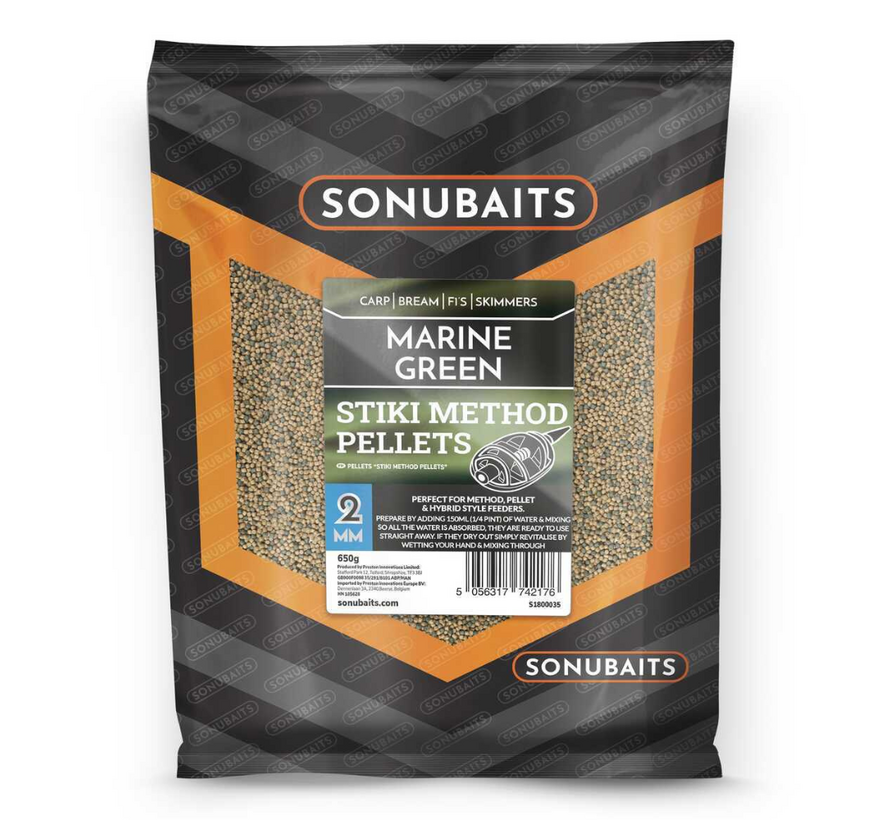 Marine Green Stiki Method Pellets 2mm (650gr)
