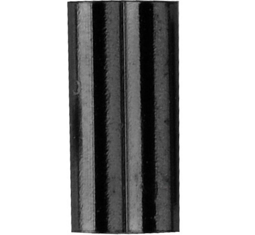 Matte Black W-Brass Crimp (17stuks)