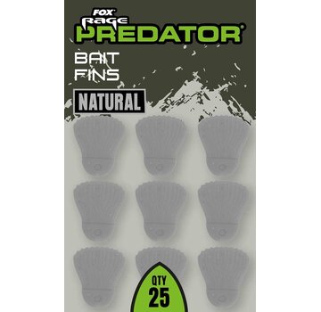 FOX RAGE PREDATOR Bait Fins Natural (25stuks)