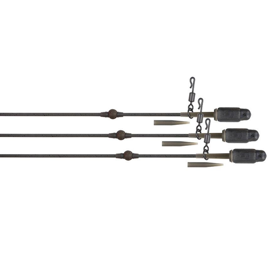 Tuff Tungsten Tubing Heli-Clip Rigs (3stuks)