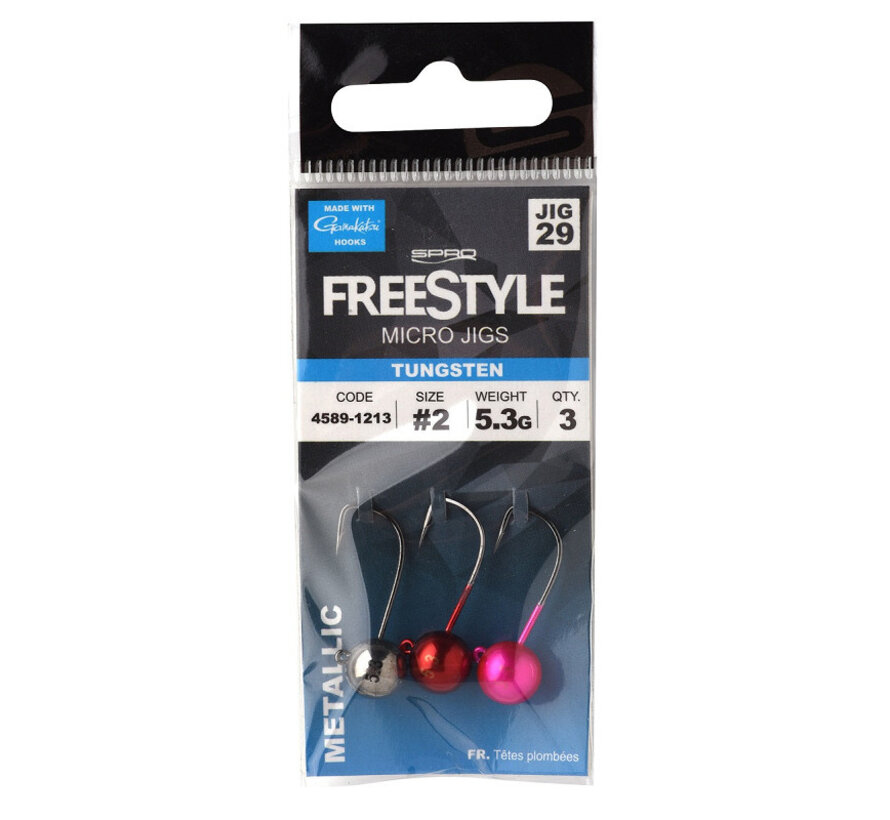 Tungsten Micro Jigs Metallic (3stuks)